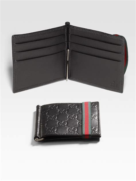 gucci front pocket wallet money clip|Gucci men's wallet clearance.